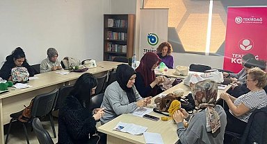 Çerkezköy'de kadınların el emeği sevgiyle örüldü