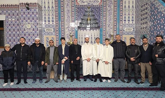 Çermik'te teravih namazı hatimle kılındı