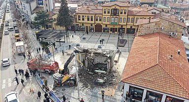 Çorum'da son binanın da yıkılmasıyla tarihi silüet gün yüzüne çıktı