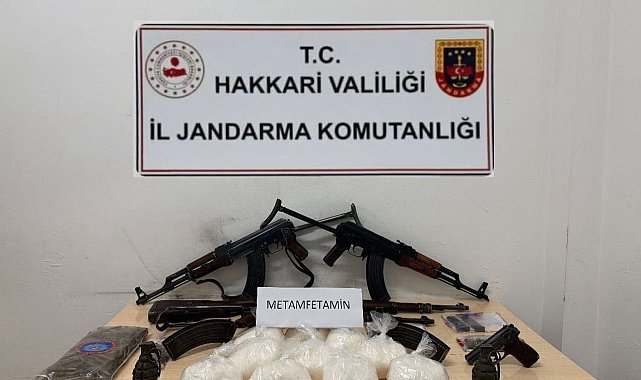 Çukurca'da uyuşturucu ve silah ele geçirildi