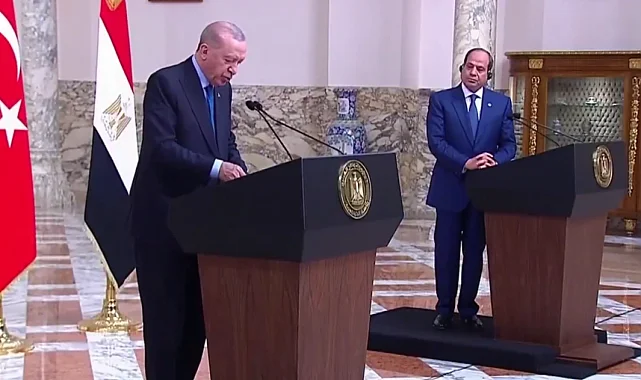 Cumhurbaşkanı Erdoğan es-Sisi ile görüştü... Ticaret, turizm ve bölgesel barış gündemde