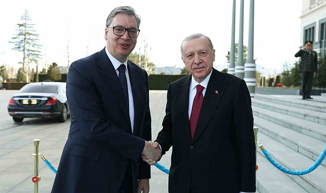 Cumhurbaşkanı Erdoğan, Sırbistan Cumhurbaşkanı Vucic ile bir araya geldi
