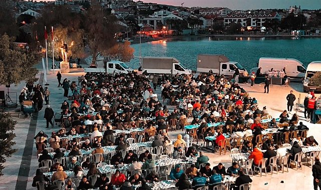 Datça'da 600 kişilik iftar sofrası kuruldu