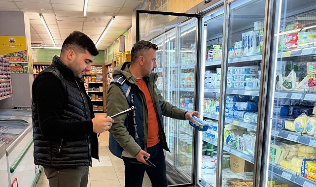 Demirözü'nde marketler denetlendi