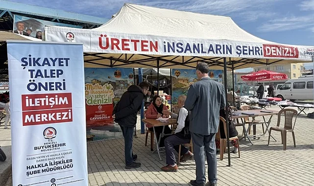 Denizli Büyükşehir pazaryerlerinde halkın nabzını tutuyor