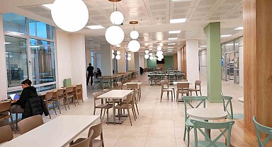 Denizli kız yurtlarında modern kafeterya konsepti