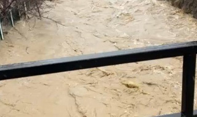 Develi'de aşırı yağış sele neden oldu, bazı ev ve ahırları su bastı