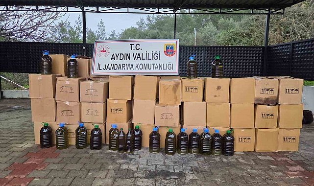 Didim'de tağşiş zeytinyağı operasyonu: "2 bin 932 litre zeytinyağı ele geçirildi"