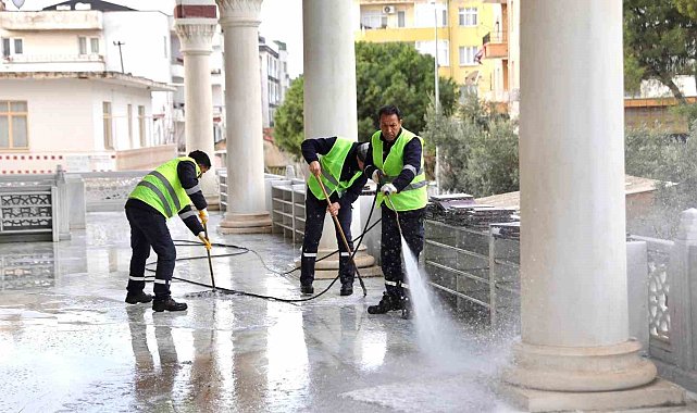 Didim'deki camilerde Ramazan ayı öncesi temizlik çalışmaları yoğunlaştırıldı