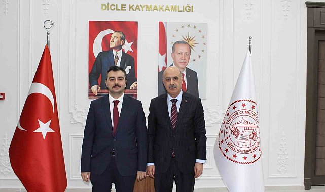 Diyarbakır Emniyet Müdürü Gökduman, Dicle Kaymakamı Atış ile bir araya geldi