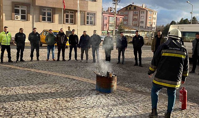 Dörtdivan ilçesinde polis ekiplerine yangın eğitimi verildi