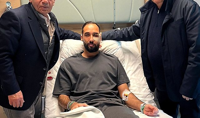 Dursun Özbek, İsa Doğan'ı hastanede ziyaret etti