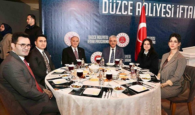 Düzce Adliyesi'nde geleneksel iftar buluşması