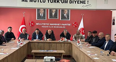 Edirne Keşan'da AK Parti'den MHP'ye 57. yıl ziyareti