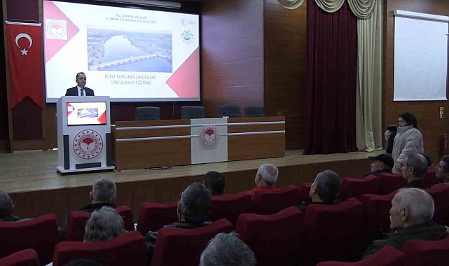 Edirne'de üreticiye B-Reçete eğitimi verildi