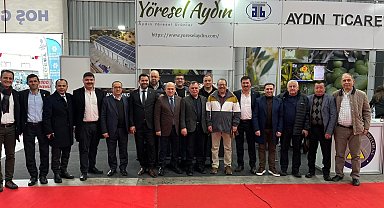 Edremit Ticaret Odası Heyeti, Aydın'da fuara katıldı