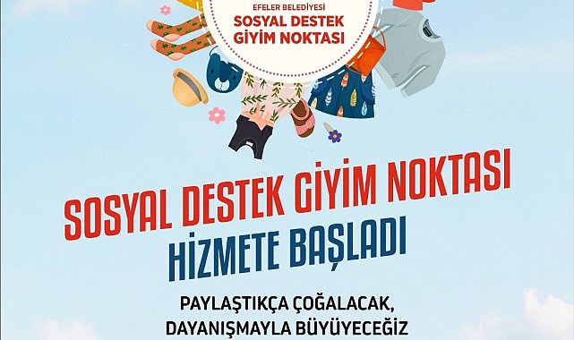 Efeler'in Sosyal Destek Giyim Noktası hizmete başladı