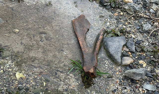 Eğirdir Gölü kıyısında bulunan kemiklerin hayvana ait olduğu değerlendiriliyor