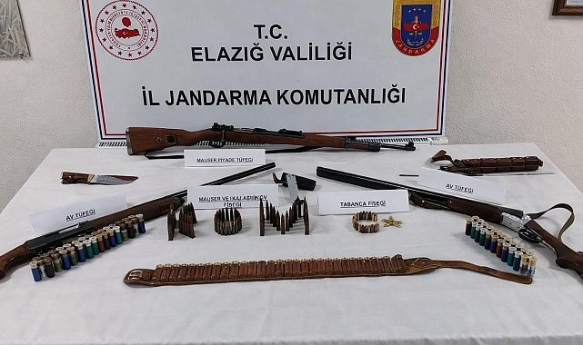 Elazığ'da silah operasyonu