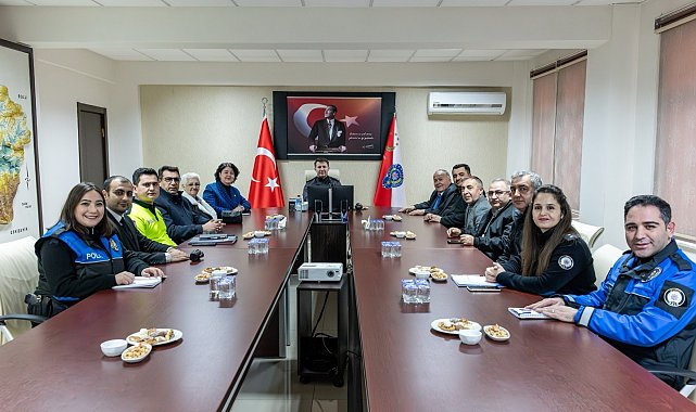 Emniyet Müdürü Çağlar başkanlığında huzur toplantısı yapıldı