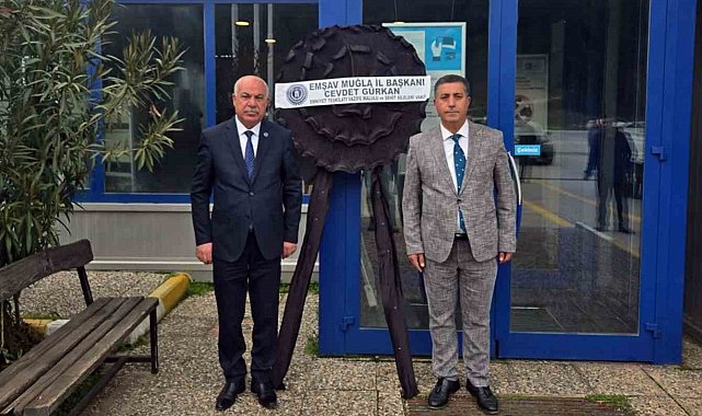 EMŞAV Muğla'dan TÜVTÜRK'e siyah çelenk
