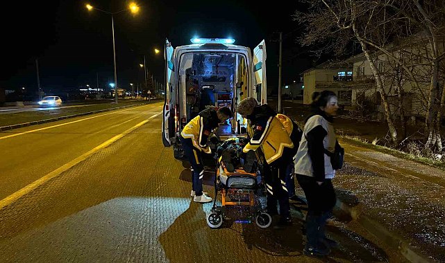 Ereğli'de motosiklet kazası: 1 yaralı