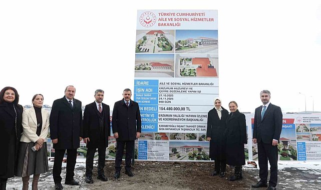 Erzurum'da sosyal hizmet atılımı: Bakan Göktaş huzurevi yapılacak alanı inceledi