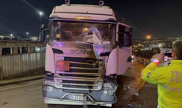 Freni boşalan tanker zincirleme kazaya sebep oldu: 1 yaralı