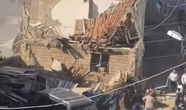 Gemlik'te metrik bina çöktü