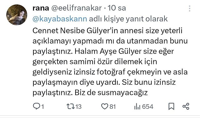 Genç kızın ailesinin isteğini hiçe saydı, sosyal medyasında paylaştı