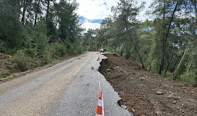 Gökbel yolu geçici olarak ulaşıma kapatıldı