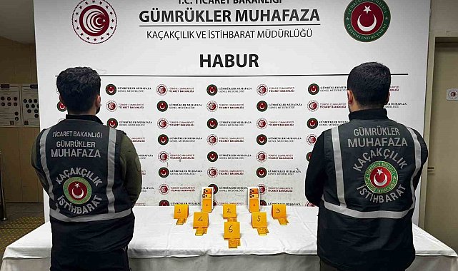 Habur'da ayakkabı içerisinde 41 kilo altın ele geçirildi