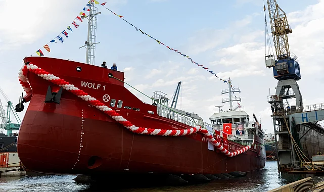 İlk sıfır emisyonlu tanker "WOLF 1" denize indirildi