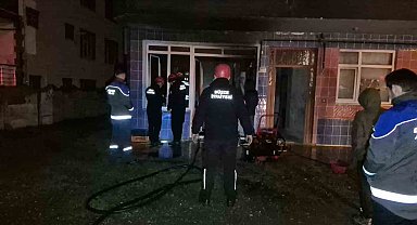 Isınmak için yaktığı ateş, yangına neden oldu