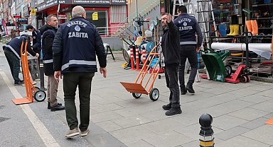 İstanbul Maltepe Belediyesi'nden kaldırım işgallerine müdahale