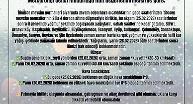 İstanbul Valiliğinden kar yağışı uyarısı
