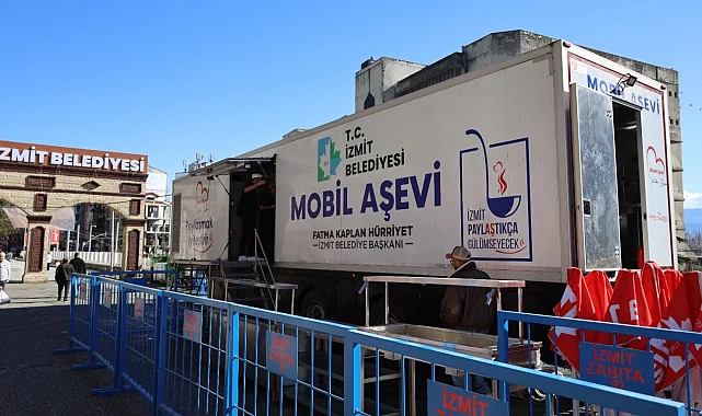 İzmit'te mobil aşeviyle her gün bin kişilik iftar