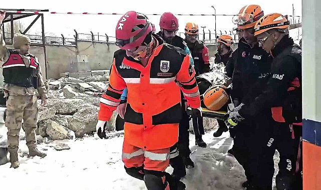 JAK timinden ağır kış şartlarına müdahale tatbikatı