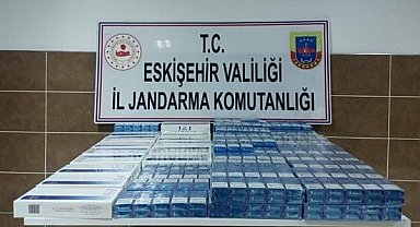 Jandarma 694 paket kaçak sigara ele geçirildi