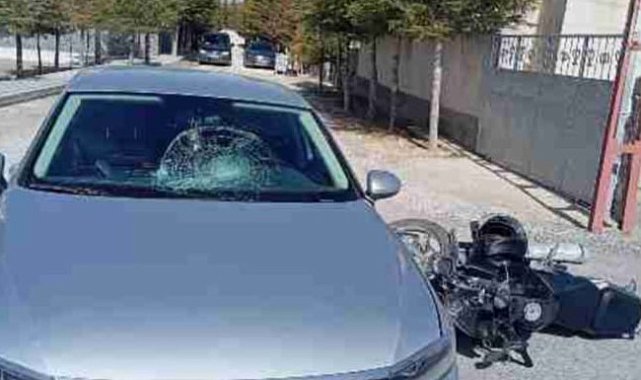 Karapınar'da otomobille motosiklet çarpıştı: 1 yaralı
