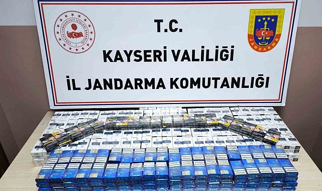 Kayseri'de 619 paket kaçak sigara ele geçirildi: 1 gözaltı