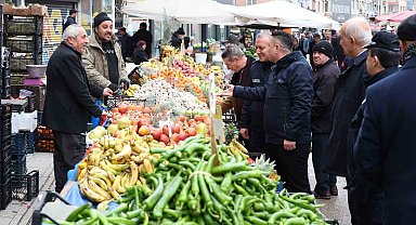 Kırıkkale'de pazarlarda fiyat ve tartı denetimi