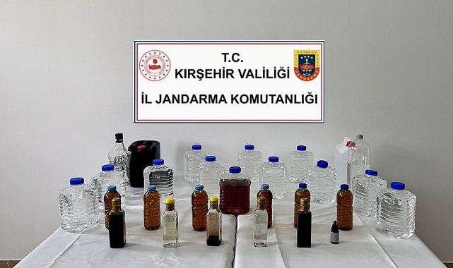 Kırşehir'de kaçak alkol operasyonu