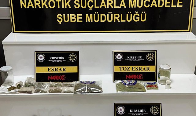 Kırşehir'de uyuşturucu operasyonu: 1 tutuklama