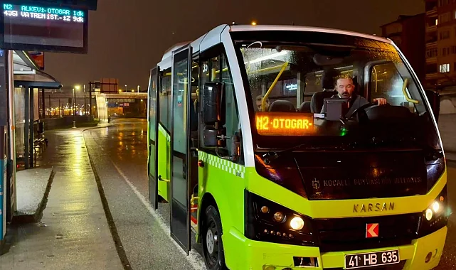 Kocaeli'de 24 saat kesintisiz ulaşım başladı