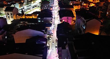 Kocaeli'de İzmit'te Başaran Caddesi modern görünümüne kavuştu