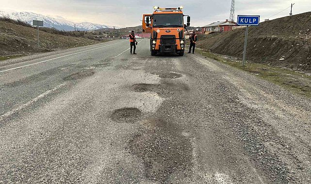 Kulp'ta tehlike oluşturan tümsekler düzeltildi