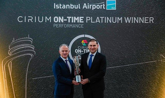 Küresel havacılık otoritesi Cirium'dan İGA İstanbul Havalimanı'na "Platin Ödül"