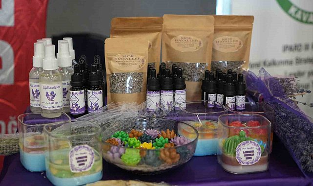 Lavanta kadınların elinde çeşitli ürünleri dönüşüyor: Yağ, mum, kolonya