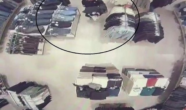 Mağazada alışveriş yaparcasına rahat davranan 118 suç kaydı bulunan şahıs, kabinde alarmları sökerken yakalandı